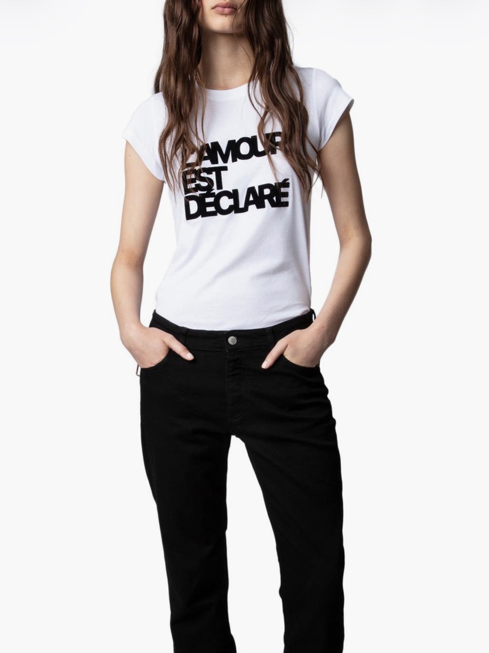 Zadig & Voltaire Lamour Est Déclaré Skinny Tee Shirt